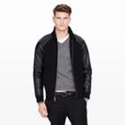 Club Monaco Color Black Cashmere Baseball Jacket