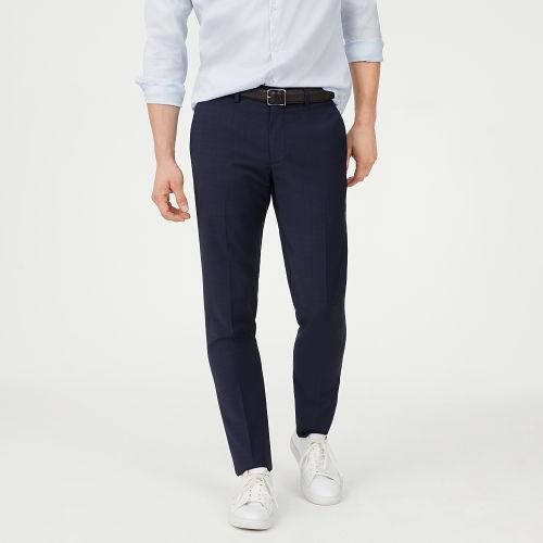 Club Monaco Color Blue Connor Wool Plaid Dress Pant