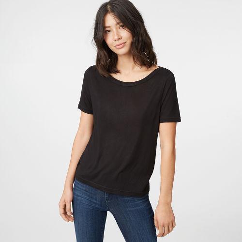 Club Monaco Color Black Pollie Tee