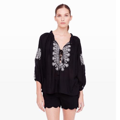 Club Monaco Color Black Odabash Fatima Coverup