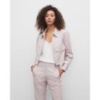 Club Monaco Textured Geo Crop Jacket