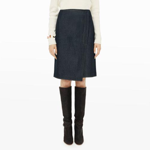 Club Monaco Color Blue Melba Denim Skirt In Size 0