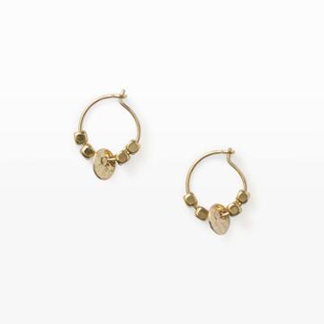 Club Monaco Color Gold Gag Et Lou Moon Earrings