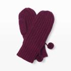 Club Monaco Color Purple Carllye Cashmere Mitten