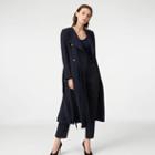 Club Monaco Color Blue Chavelle Trench Coat