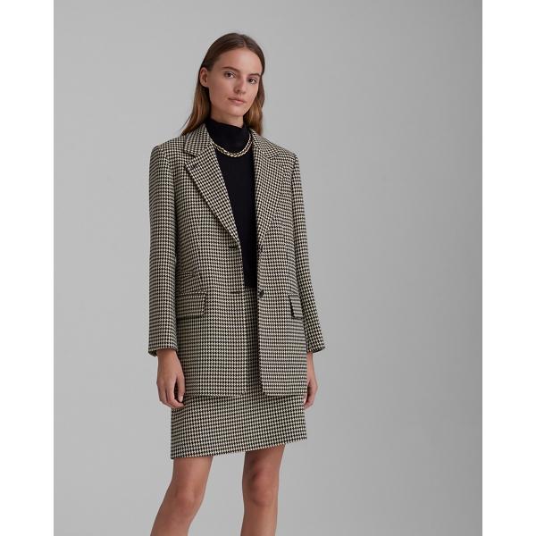 Club Monaco Single-breasted Houndstooth Blazer