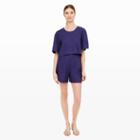 Club Monaco Color Blue Wynne High-waist Romper