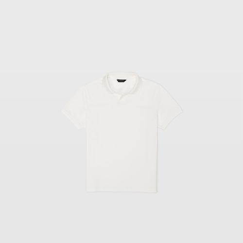 Club Monaco Color White Johnny Collar Polo