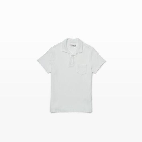 Club Monaco Color White Orlebar Brown Terry Polo