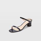 Club Monaco Navy Marnee Leather Sandal