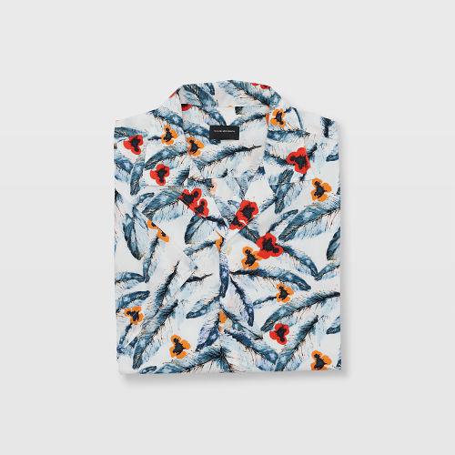 Club Monaco Camp Collar Tropic Shirt