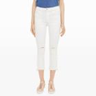 Mother Color Blue Mother Insider Crop Step Fray