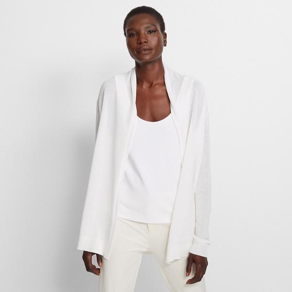 Club Monaco White Liki Cardigan