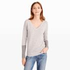 Club Monaco Color Grey Agnes Cuff-block Sweater