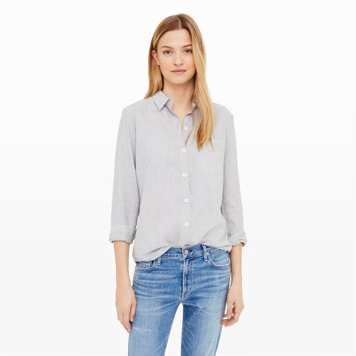 Club Monaco Color Grey Marikate Cotton Shirt
