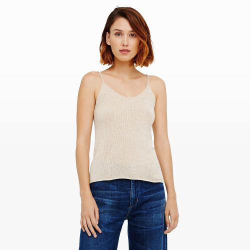 Club Monaco Color Brown Keara Cashmere Tank