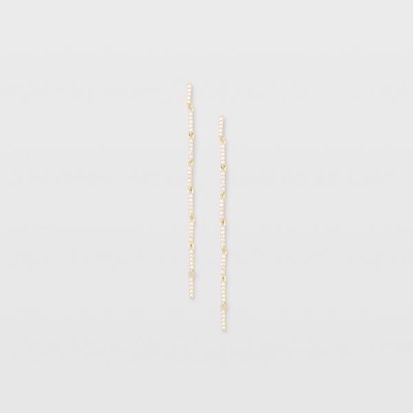 Club Monaco Serefina Crystal Bar Earrings