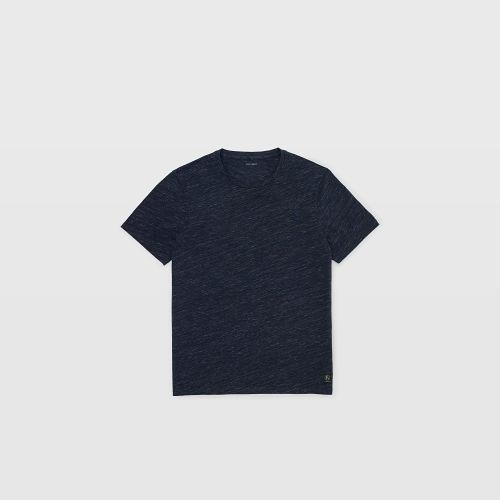 Club Monaco Color Blue Short-sleeve Heathered Crew