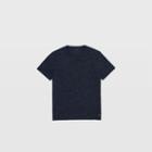 Club Monaco Color Blue Short-sleeve Heathered Crew