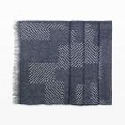 Club Monaco Color Blue Mixed Pattern Scarf In Size One Size