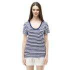 Club Monaco Color Liberty Blue And White Sunny Tee