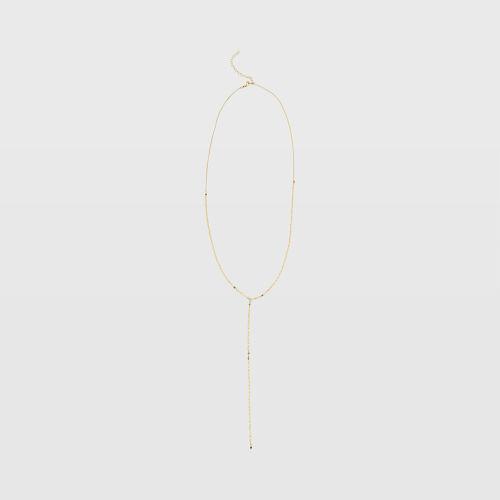 Club Monaco Color Gold Serefina Chain Lariat Necklace