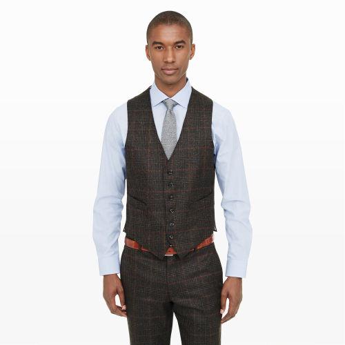 Club Monaco Color Brown Made In The Usa Suit Vest In Size 40s