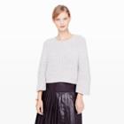 Club Monaco Color Grey Reyna Crop Sweater In Size L