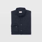 Club Monaco Color Black Slim Polka Dot Shirt