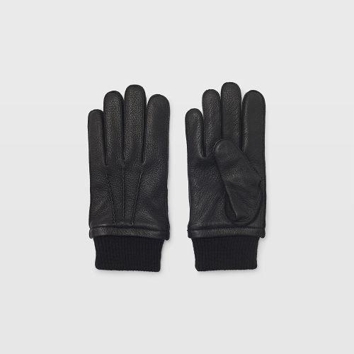 Ib Color Black Ribbed Cuff Glove
