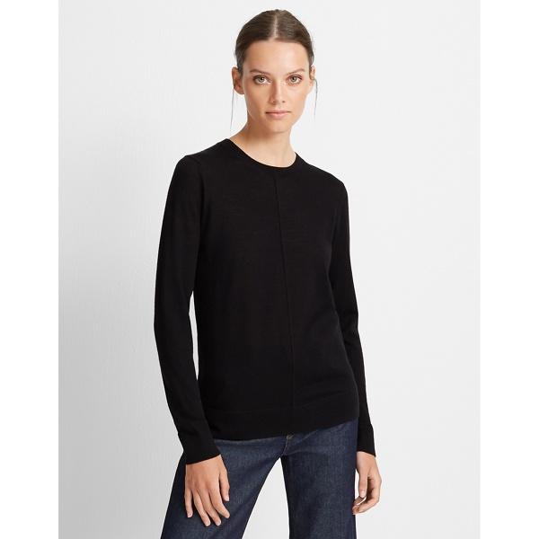Club Monaco Black Mackenzie Merino Wool Sweater
