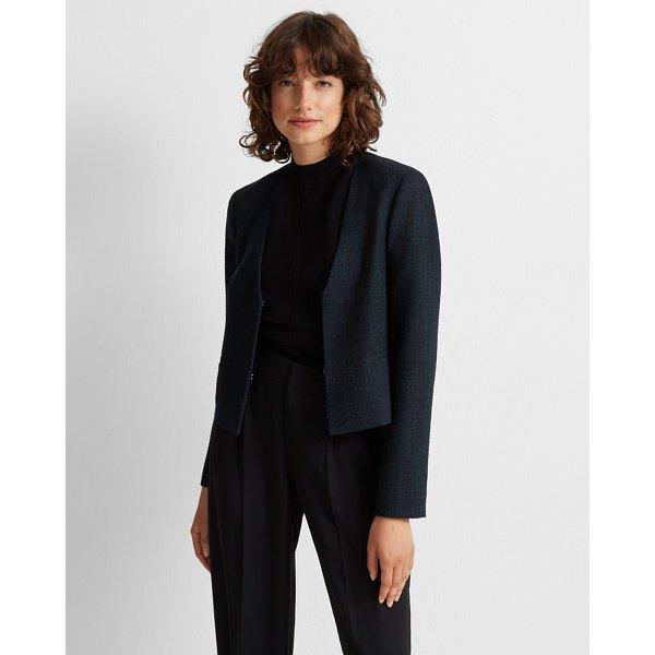 Club Monaco Teal Mutli Textured Jacket