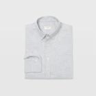 Club Monaco Color Grey Slim Flannel Houndstooth Shirt
