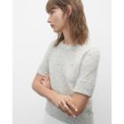 Club Monaco Donegal Cashmere Short Sleeve Sweater