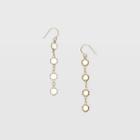Club Monaco Color Clear Crystal Disk Earring