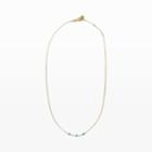 Gag Et Lou Color Green Gag Et Lou Mini Bead Necklace