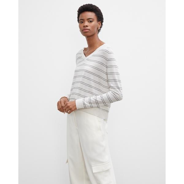 Club Monaco Zaydie Striped Wool Sweater