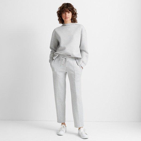 Club Monaco Basic Grey Hidden Zip Sweatpant