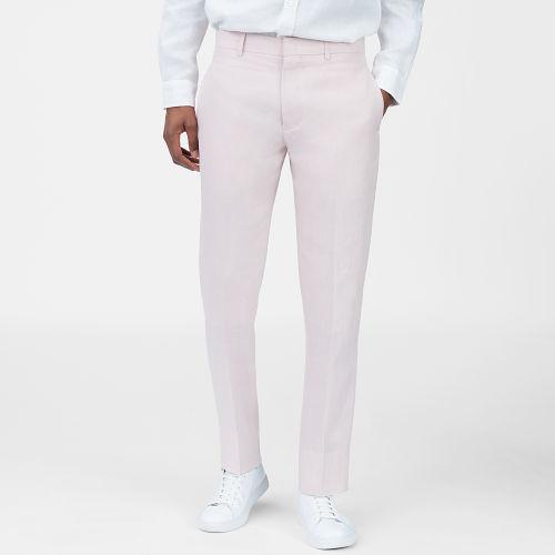 Club Monaco Color Pink Grant Linen Trouser