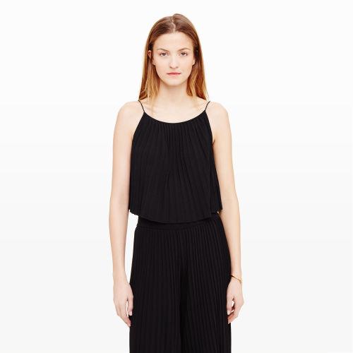 Club Monaco Color Black Kendyl Pleated Tank