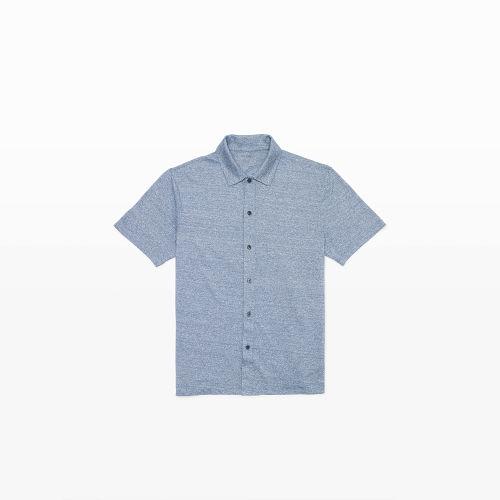 Club Monaco Color Blue Marled Button-down