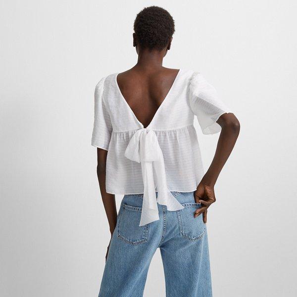Club Monaco White Ahlam Top
