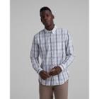 Club Monaco Slim Large Open Plaid Shirt