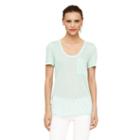Club Monaco Color Turquoise Sunny Tee In Size L