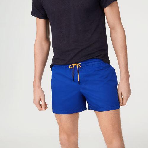 Club Monaco Color Blue Arlen Solid Swim Trunk