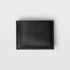 Club Monaco Black Cm Leather Bifold Wallet