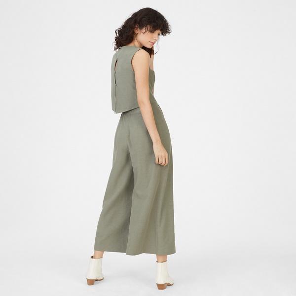 Club Monaco Olive Moss Lynall Jumpsuit