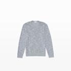 Club Monaco Color Grey Notch Crew Sweatshirt