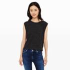 Club Monaco Color Black/white Multi Krystynn Sleeveless Tee