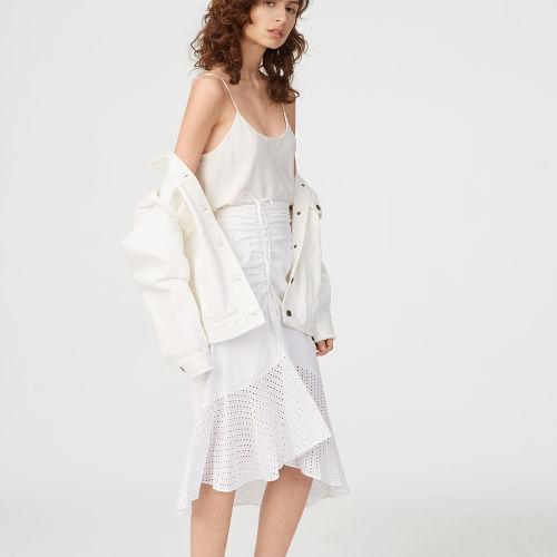 Club Monaco Color White Ruanne Skirt